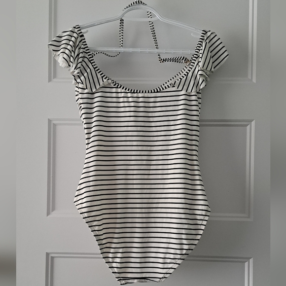 Vince Camuto Stripped One Piece Swimsuit - Picture 2 of 9